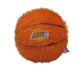Los Angeles Lakers Plush Basketball Orange Bouncy Vintage Collectible Toy